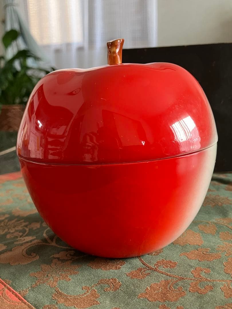 オールドノリタケ 日本陶器會社 1935年 林檎　蓋付小物入れ　希少