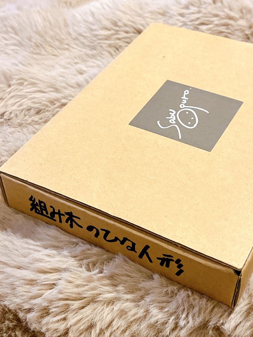 小黒三郎　組み木の雛人形　ウサギ円びな(小)