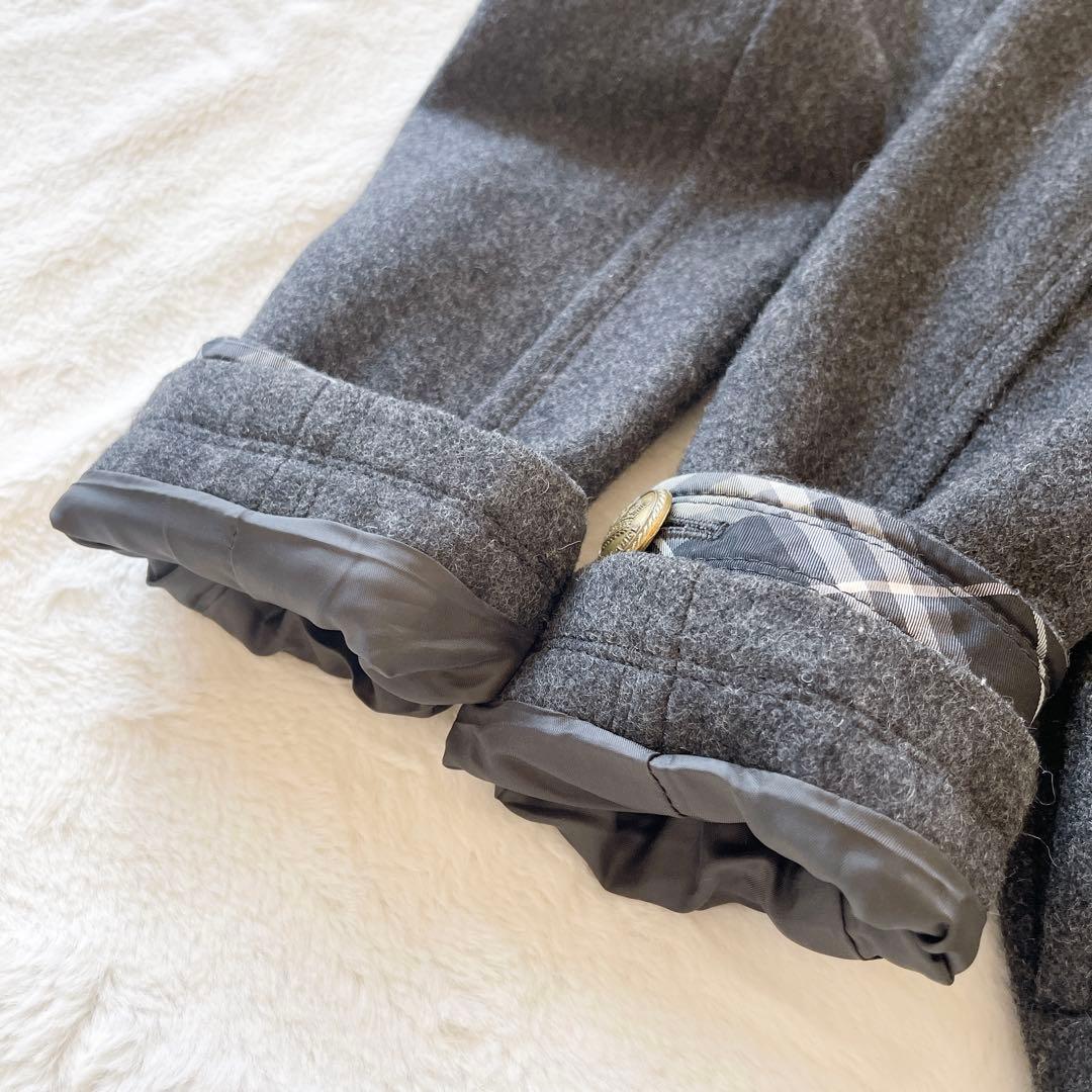 美品★バーバリーブルーレーベル　Pコート　金ボタン　ナポレオンコート　38