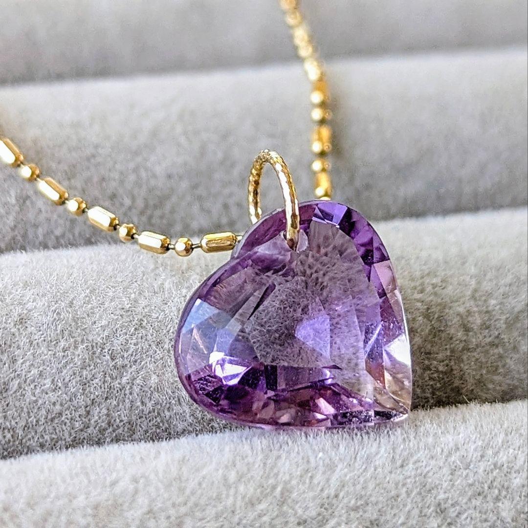 ♢N♢K18 アメトリン5.8ct ネックレスチャーム ペンダントトップ