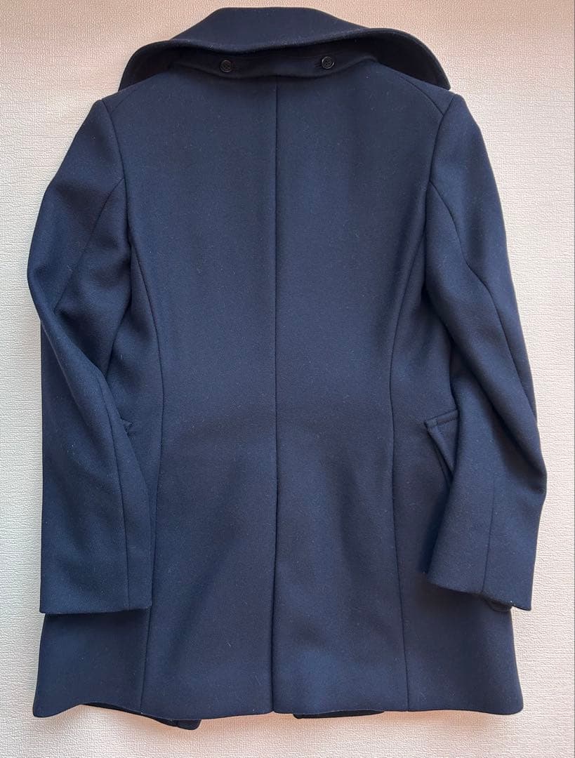 【本日限定】PRADA ネイビー ウールピーコート　38