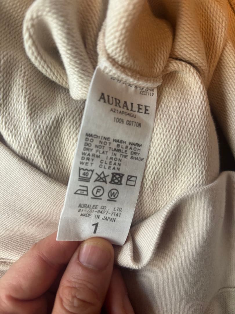 オーラリー　AURALEE スウェット パーカー2枚セット　サイズ1