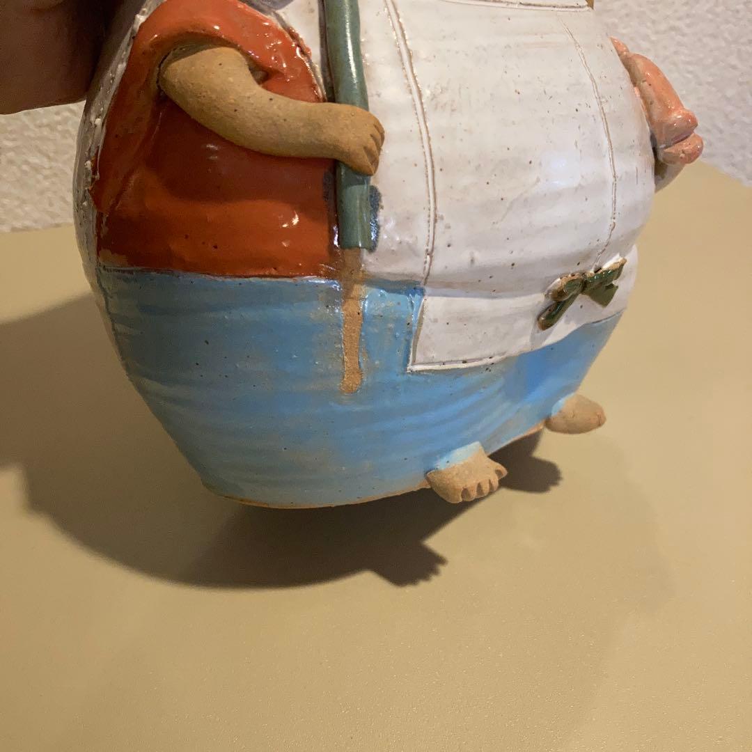 【訳あり】七福神　陶器　手作り　縁起物　作家物