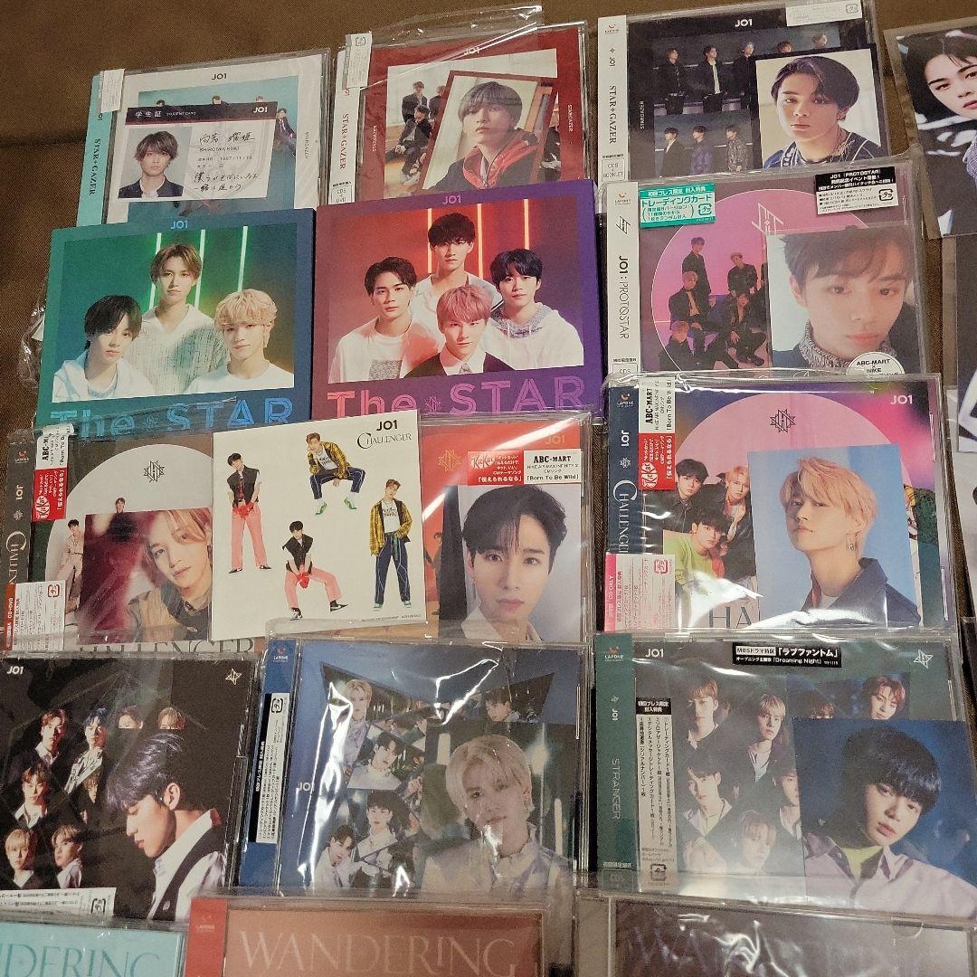 JO1、トレカ付、シングル&アルバムセット(ファンクラブ限定フォト&CD)新年値