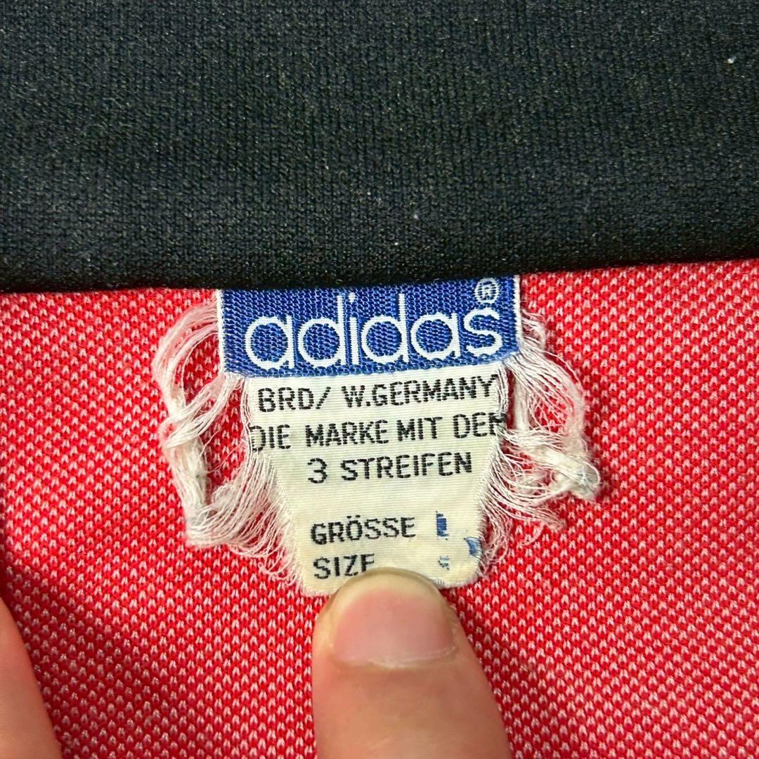 80s adidas トラックジャケット 西ドイツ デサント製 バイカラー