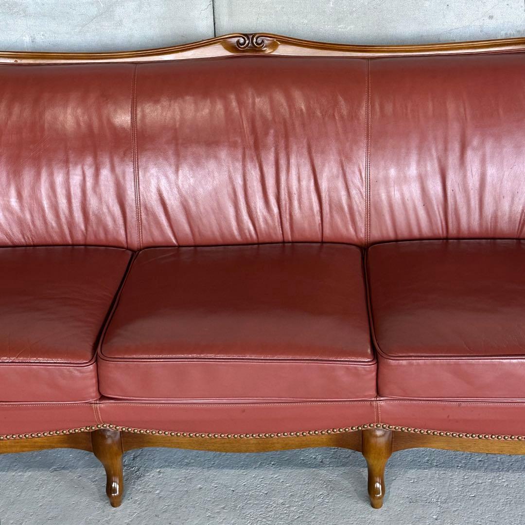 ✦マルニ木工✦ Maruni／クラシック レザーソファ 3人掛け 本革