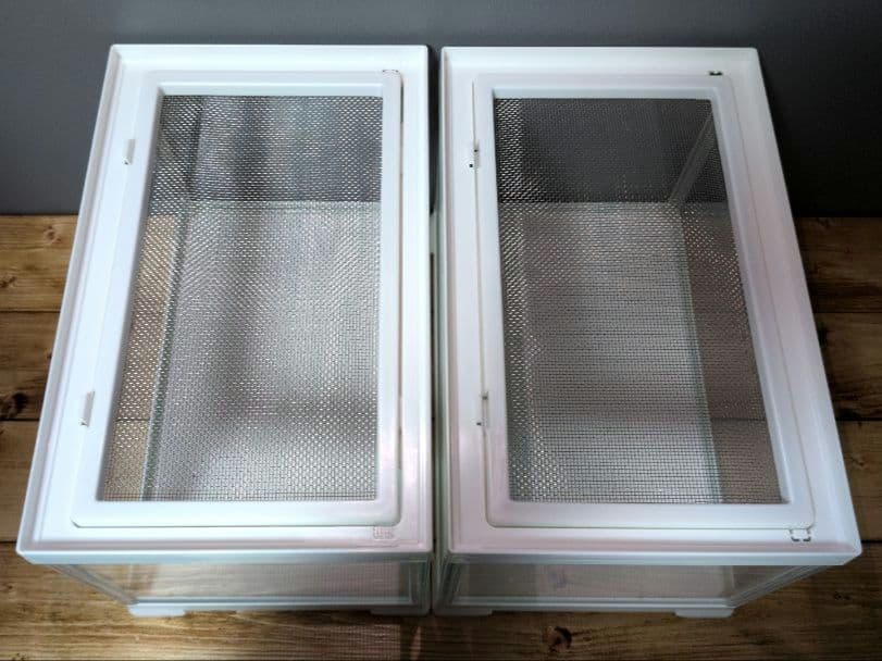 エキゾテラ レプテリアホワイト300Low 4個セット レプタイルディッシュ付き