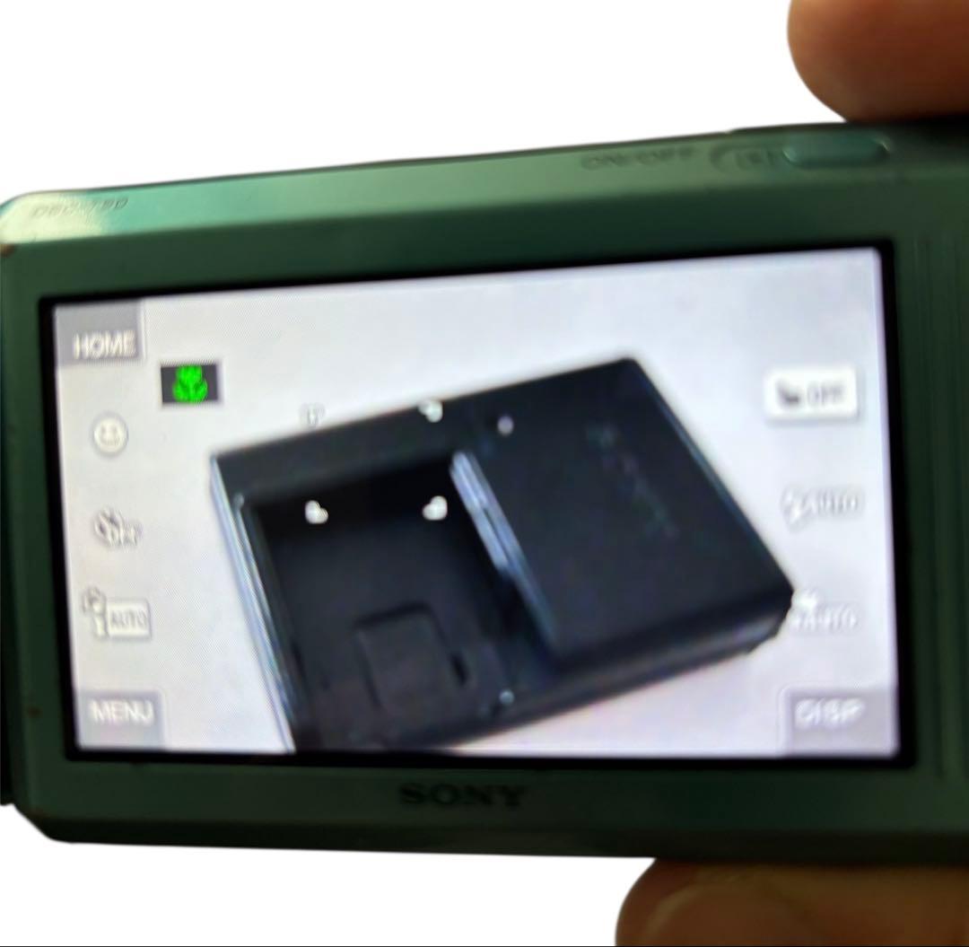 【なめこさん】デジカメ cyber shot ブルー DSC-T90