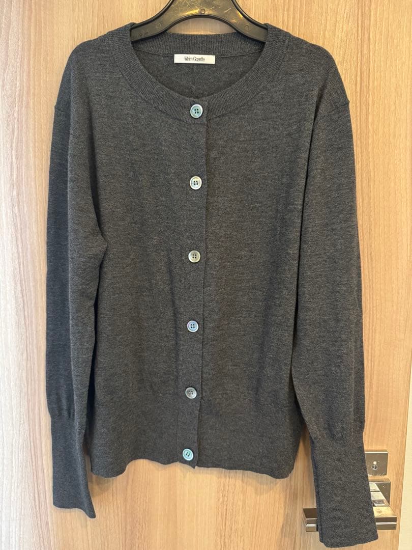 Whim Gazette ウールハイゲージカーディガン美品