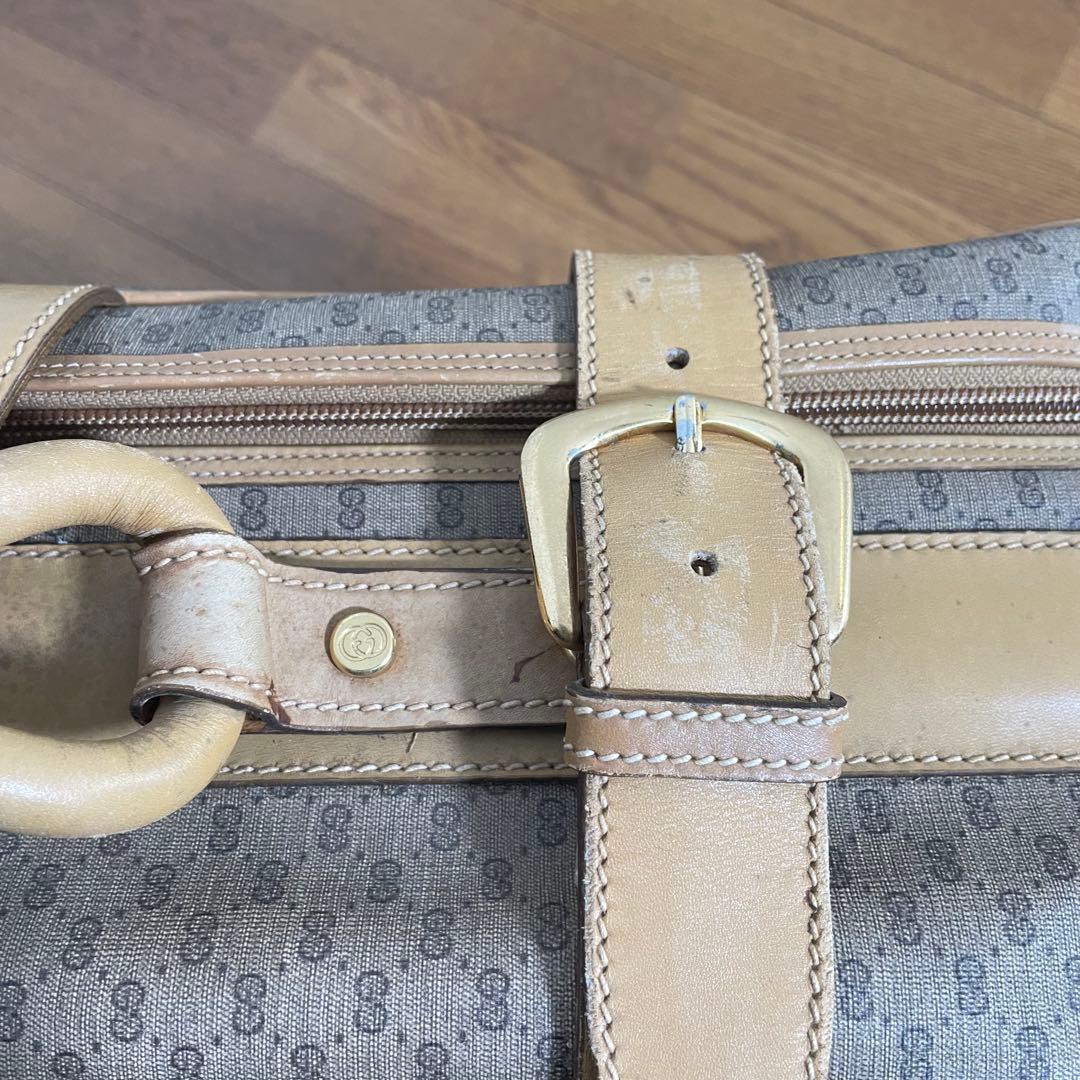 【美品 】GUCCI グッチ トラベルバッグ マイクロGG柄 オールドグッチ