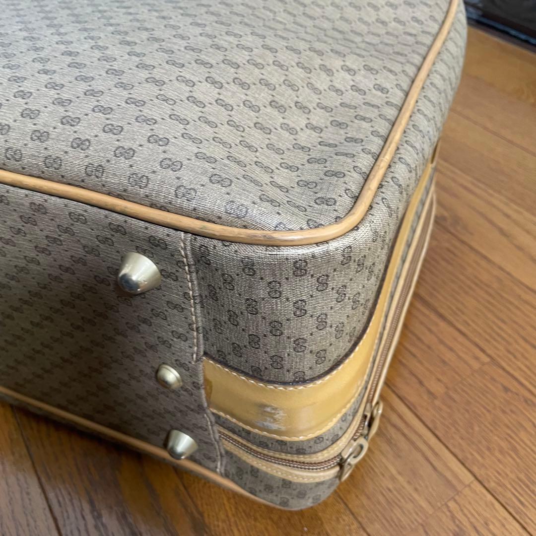 【美品 】GUCCI グッチ トラベルバッグ マイクロGG柄 オールドグッチ