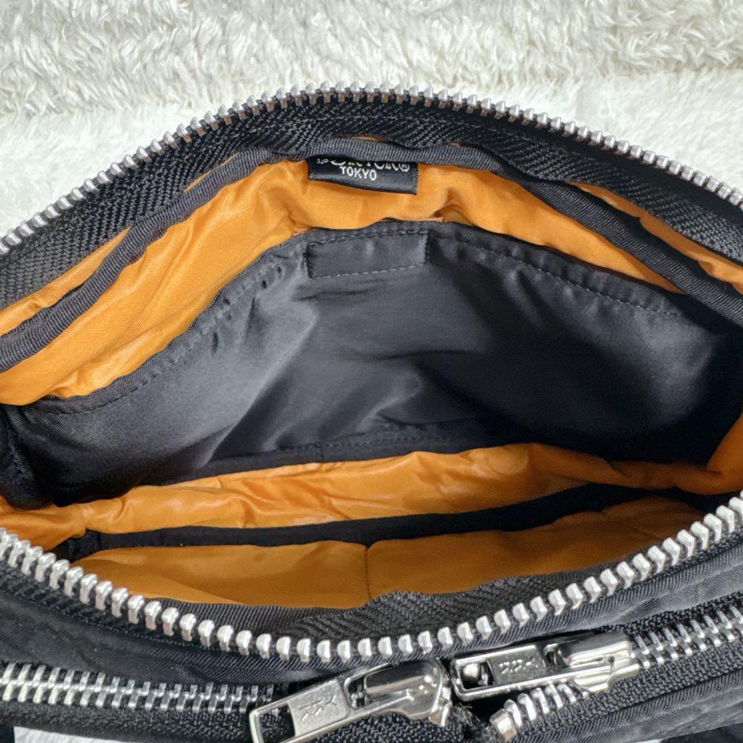 【未使用級】 PORTER ポーター タンカー 2層 ショルダーバッグ S クロ