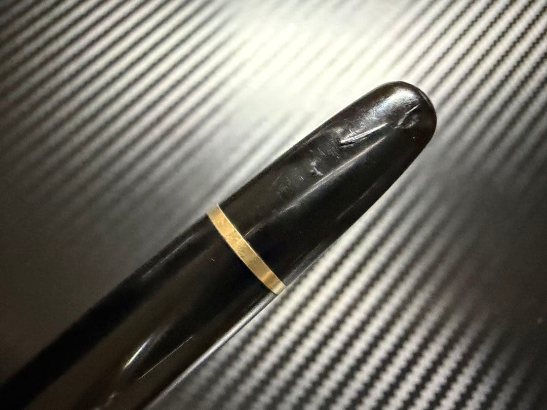 美品 Mont Blanc 144 ブラック 全金 EF 極細字 万年筆