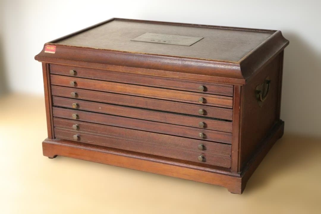 フランクリンミント レンズ  収納ケース 木箱 レトロ