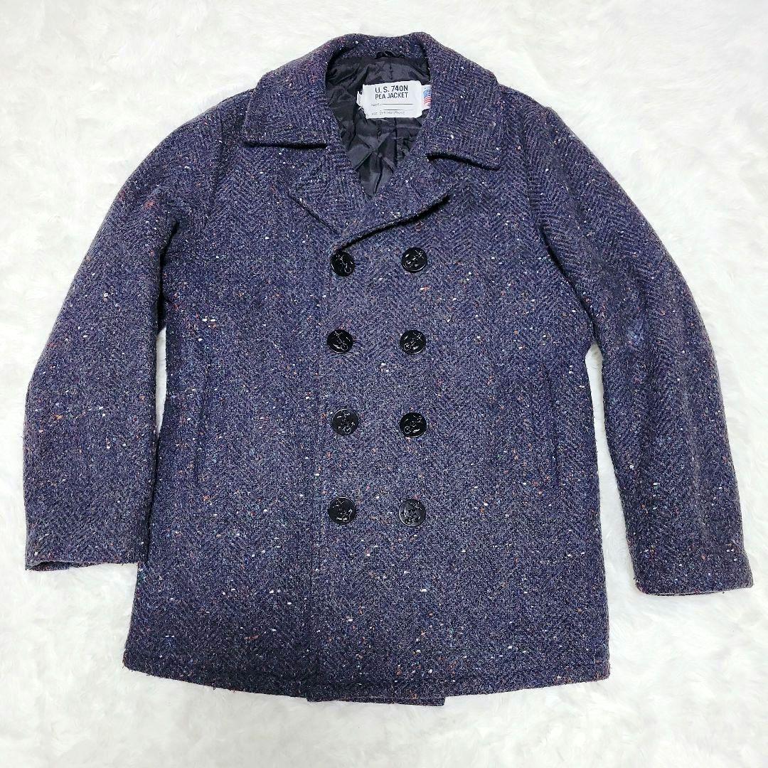 激レア ツイード✨SCHOTT U.S.740N Pコート 740MT 42