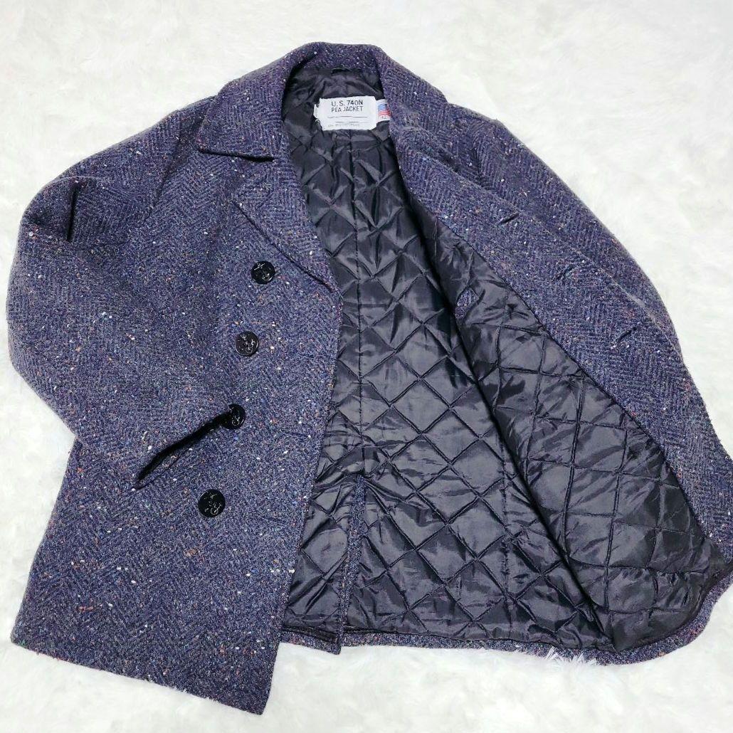 激レア ツイード✨SCHOTT U.S.740N Pコート 740MT 42