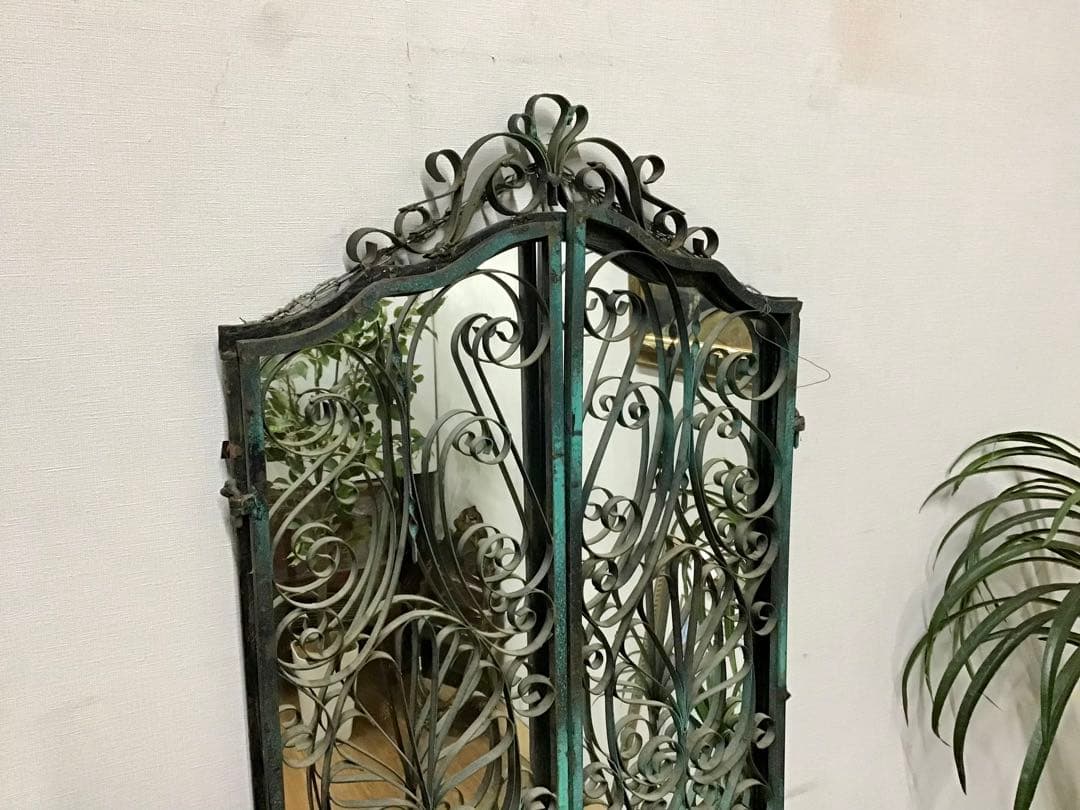 管170☆希少☆英国製☆アンティーク☆鉄製☆ロートアイアン☆ハンドメイド☆壁掛け