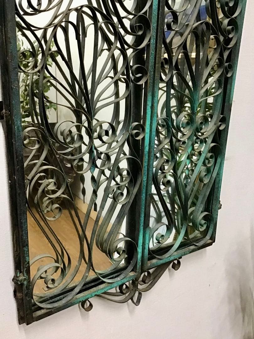 管170☆希少☆英国製☆アンティーク☆鉄製☆ロートアイアン☆ハンドメイド☆壁掛け