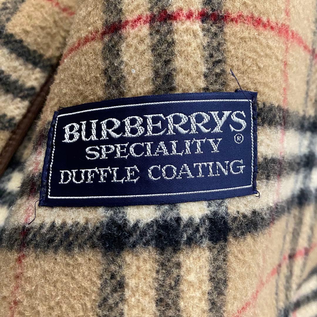 【美品】 バーバリーズ ダッフルコート ノバチェック フーディ キャメル ロング