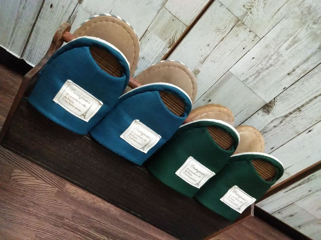 専用ページ【受注制作】4足収納可♡男前スリッパラック 木製 ハンドメイド