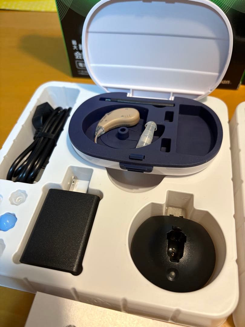 Shop Japan 楽ちんヒアリング両耳対応　2セット充電式集音器