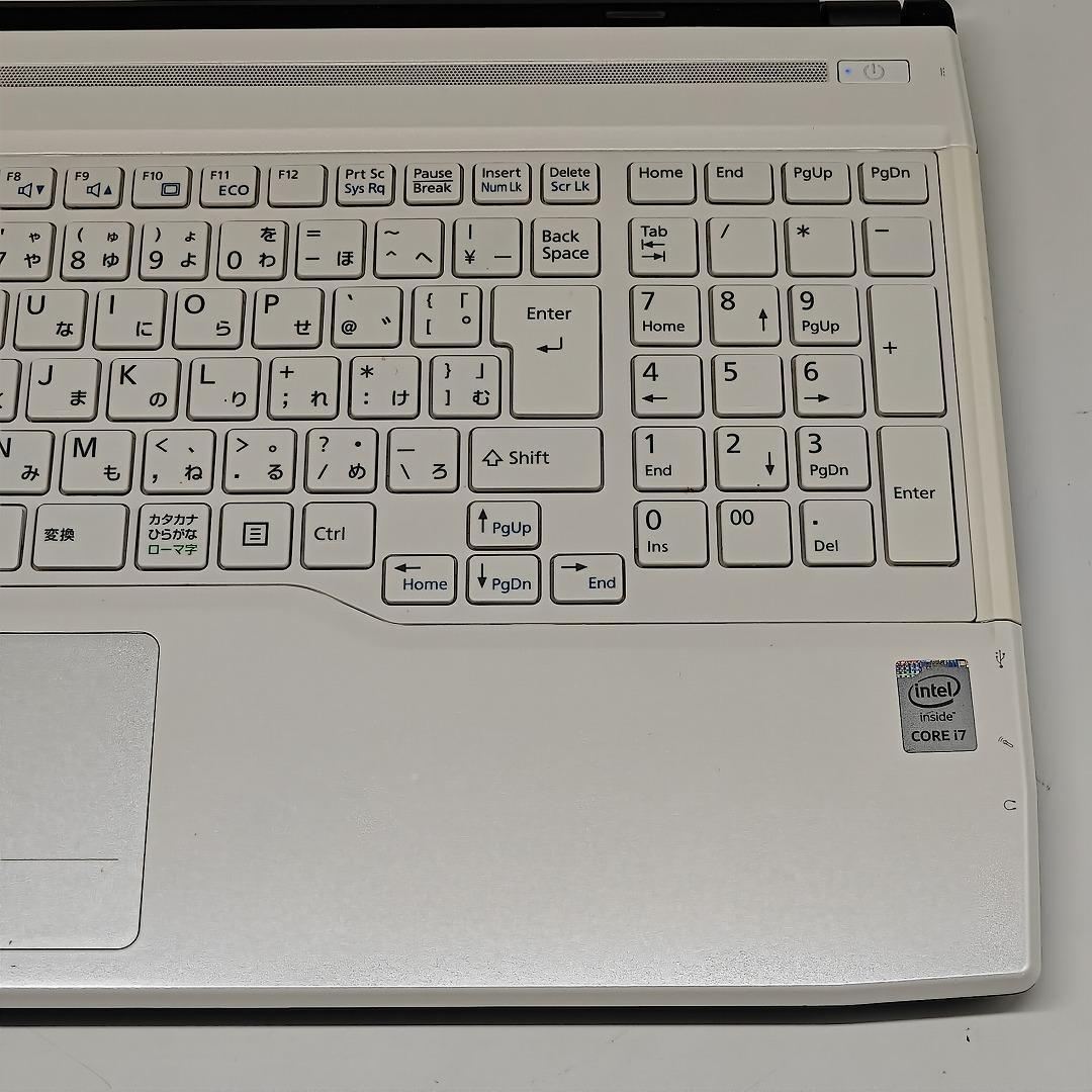 【富士通】AH53 高性能i7 SSD256GB 16GB ホワイト ノートPC