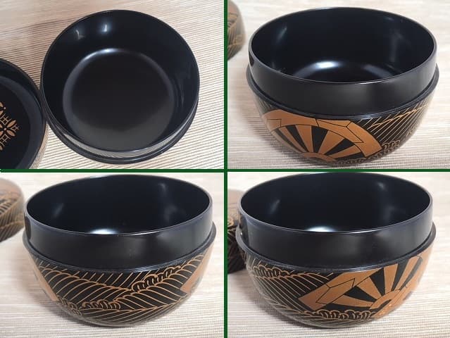 名工 加賀蒔絵師 高崎秋峰作 源氏車蒔絵 平棗 茶道具