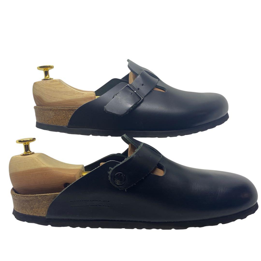 ビルケンシュトック　27cm 42 ボストン Boston レザー 黒 サンダル