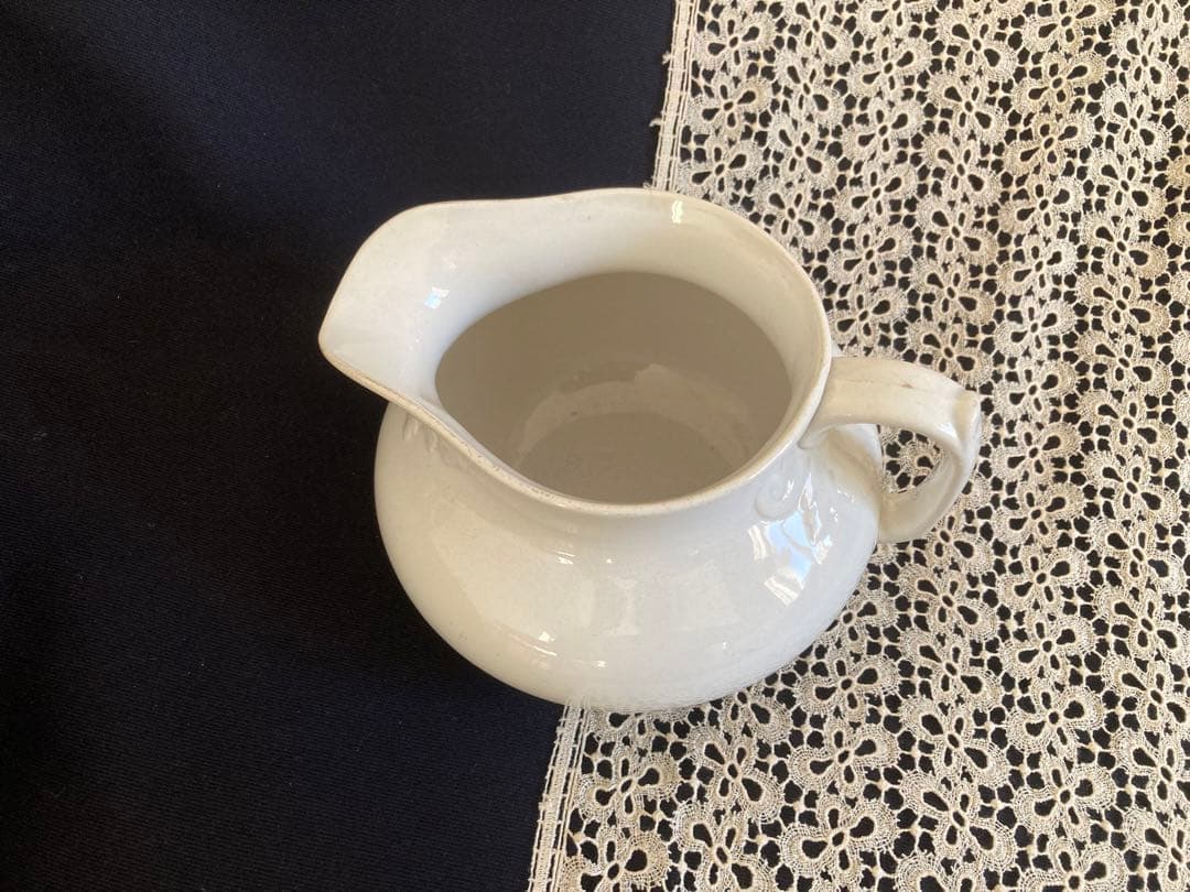 フランスアンティーク ショワジールロワ窯 レリーフ 大きめピッチャー