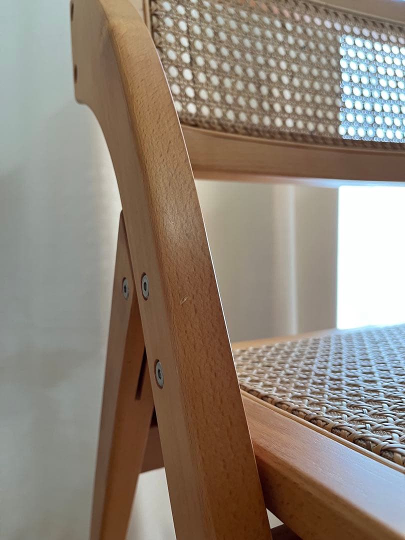 poproom 天然木　ラタンチェア 最終値下げです。