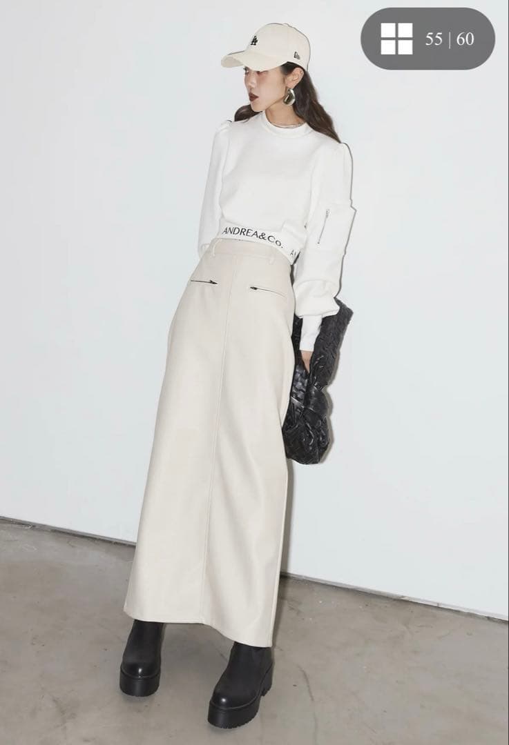 Andrea&Co アンドレアアンドコー　ロゴMA-1プルオーバー