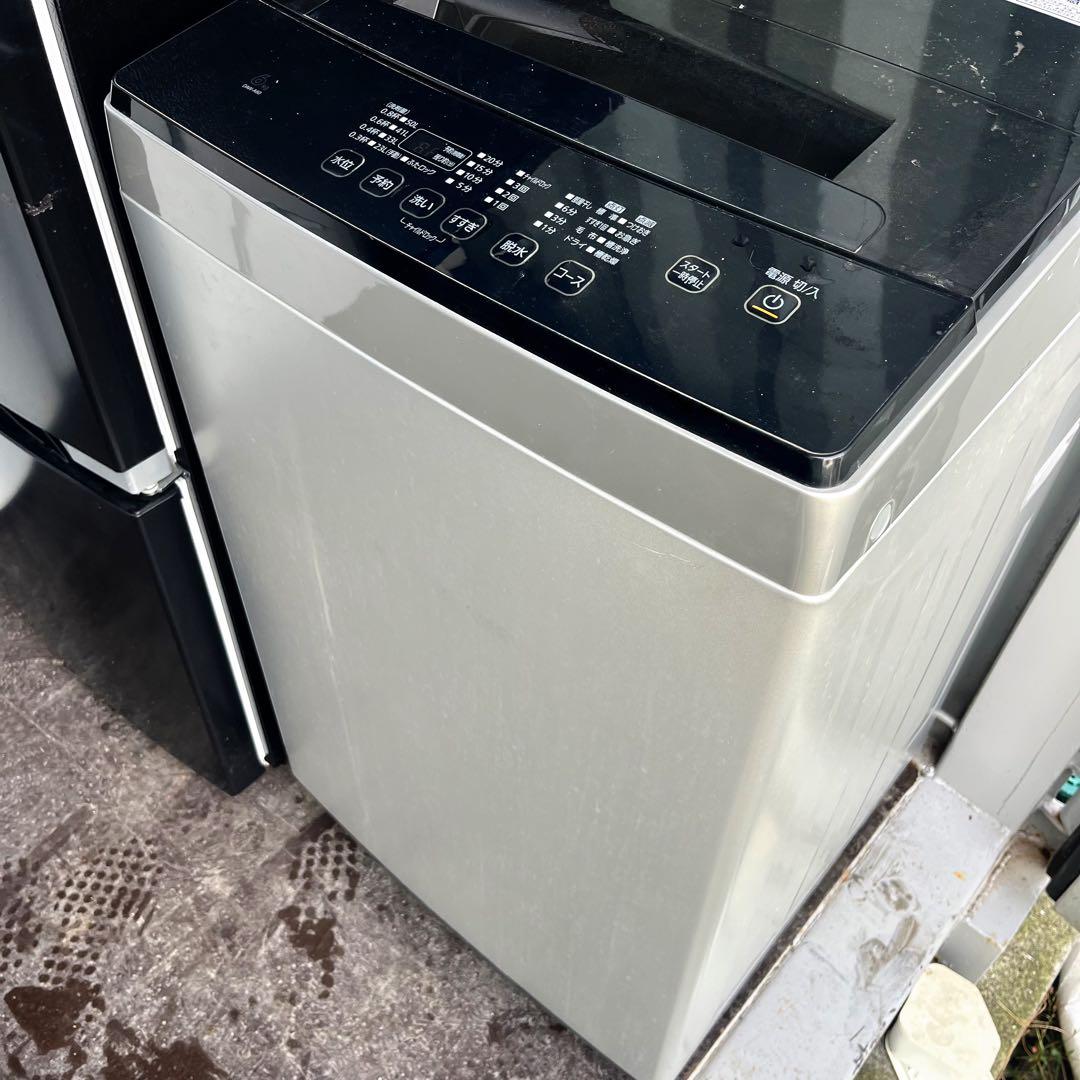 348取付無料！2020年製 ブラック東芝冷蔵庫 アイリスオーヤマ6kg洗濯機