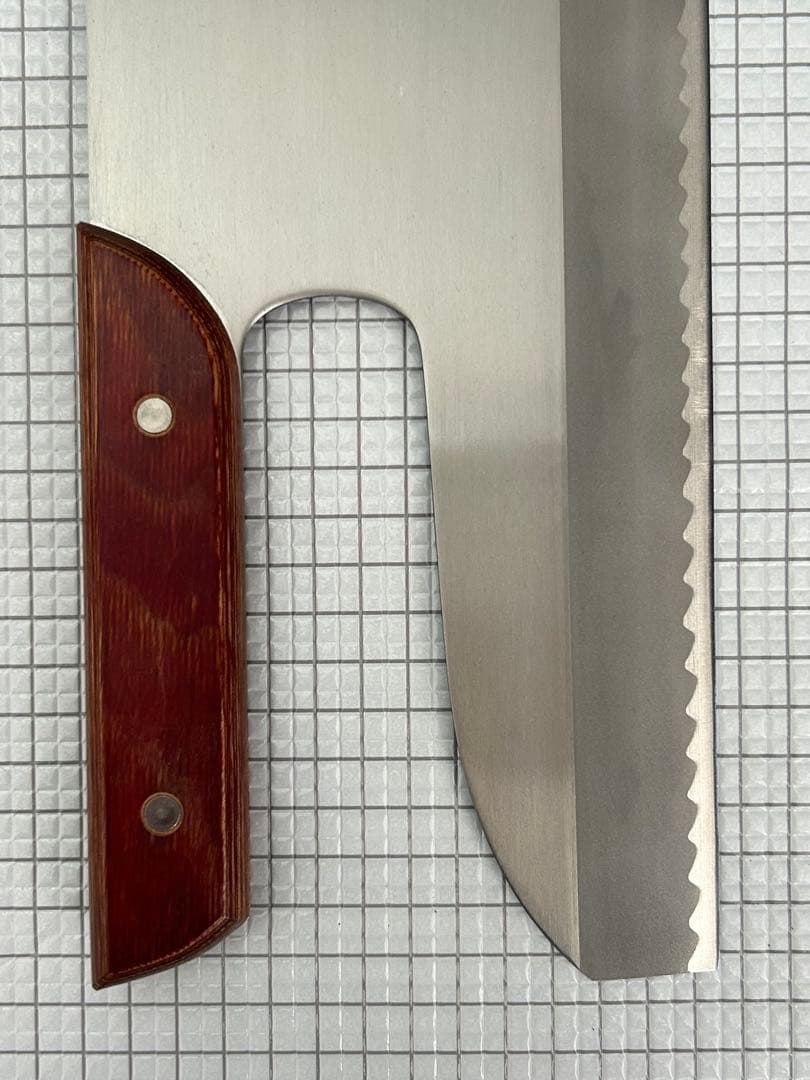 越前刃物 蕎麦切包丁 ステンレス鋼 300mm 合板ハンドル 麺切包丁 ④