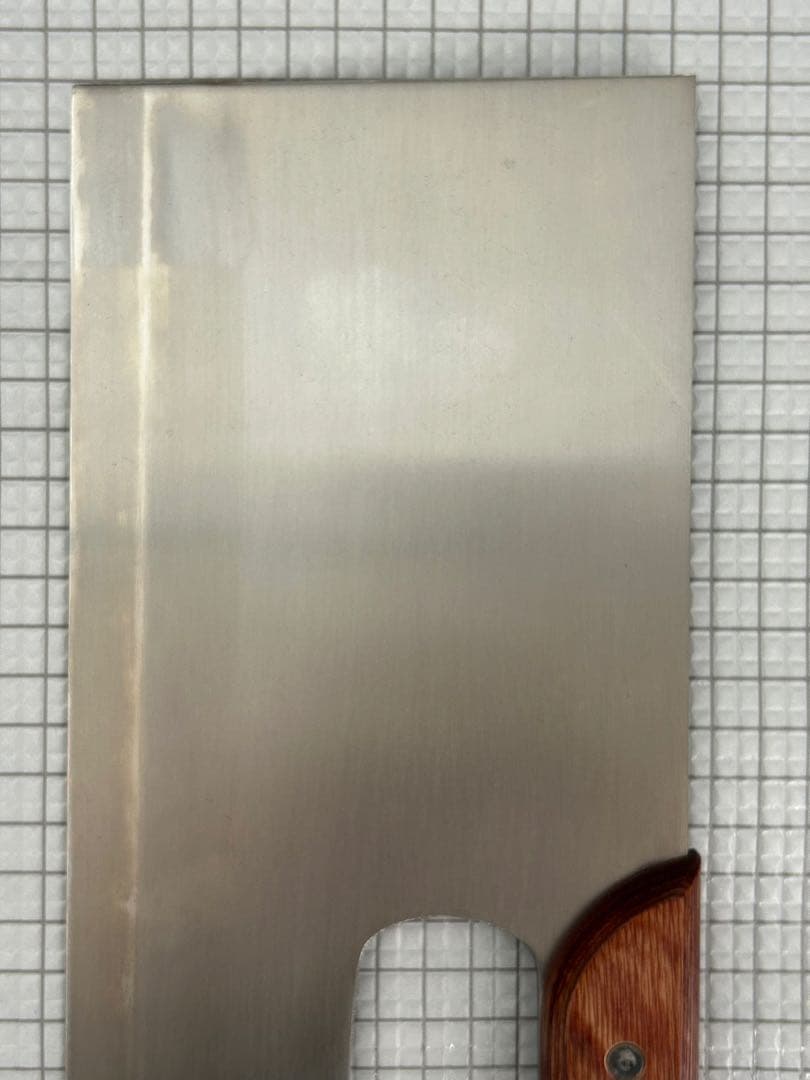 越前刃物 蕎麦切包丁 ステンレス鋼 300mm 合板ハンドル 麺切包丁 ④