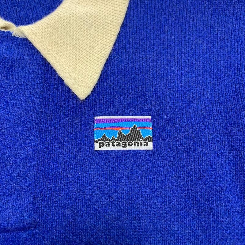 23年製 パタゴニア リサイクルウール ラグビーセーター XS 紺 50周年