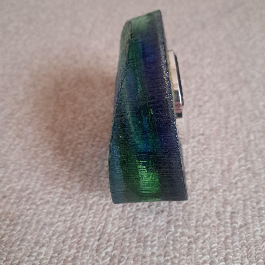 SEIKO EMBLEM 彩色硝子　置時計