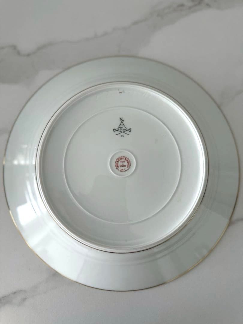 未使用　セーブル　SEVRES 箱付き　ファットブルー　ディナー皿　ヴィンテージ