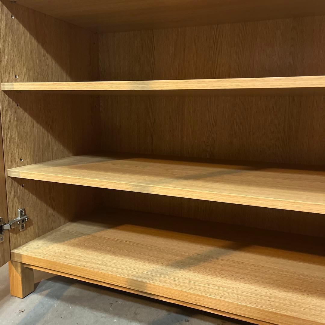 elecca ★無印 オーク材キャビネット・ガラス扉