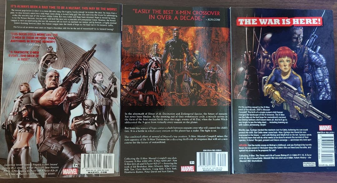 アメコミ　marvel　x-men　メサイア　トリロジー　3冊　セット