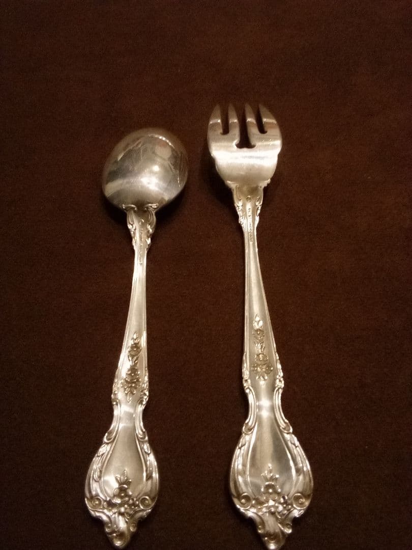 アメリカ シルバーサ—ビスフォーク&スプーン アンティーク