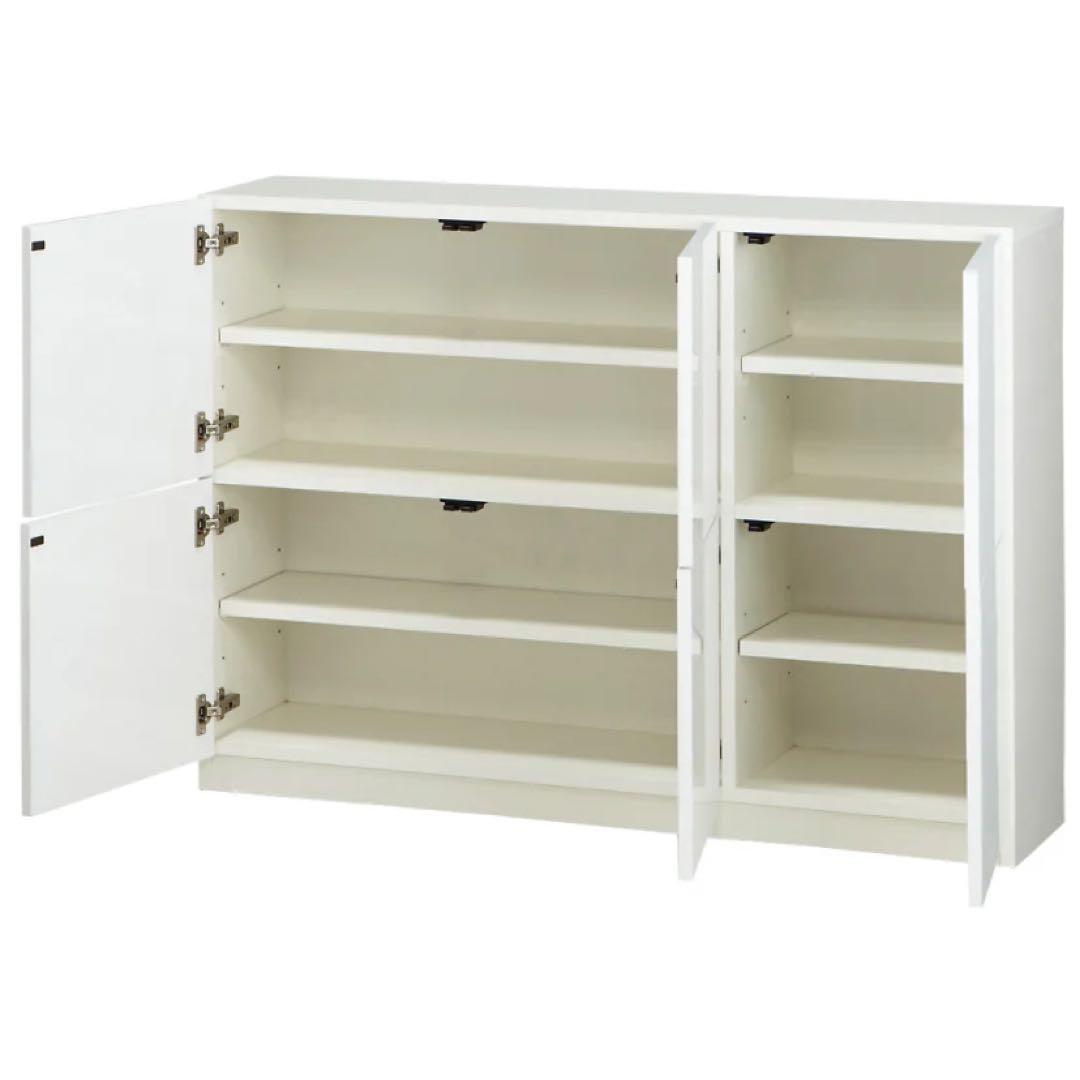 薄型スクエアキャビネット　カウンター下収納　6マス