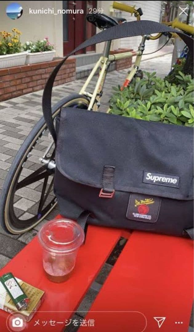 値下げ可 Supreme × De Martini メッセンジャーバッグ野村訓市