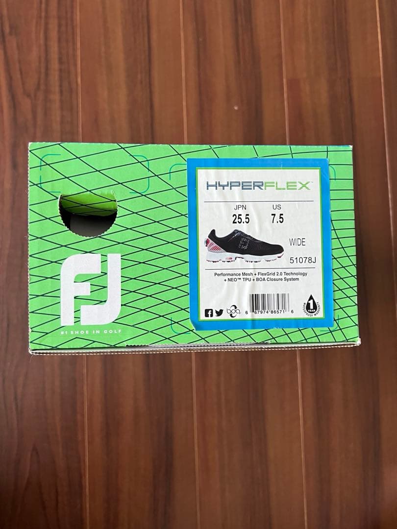 【新品】ゴルフシューズ FJフットジョイ ブラック 25.5㎝