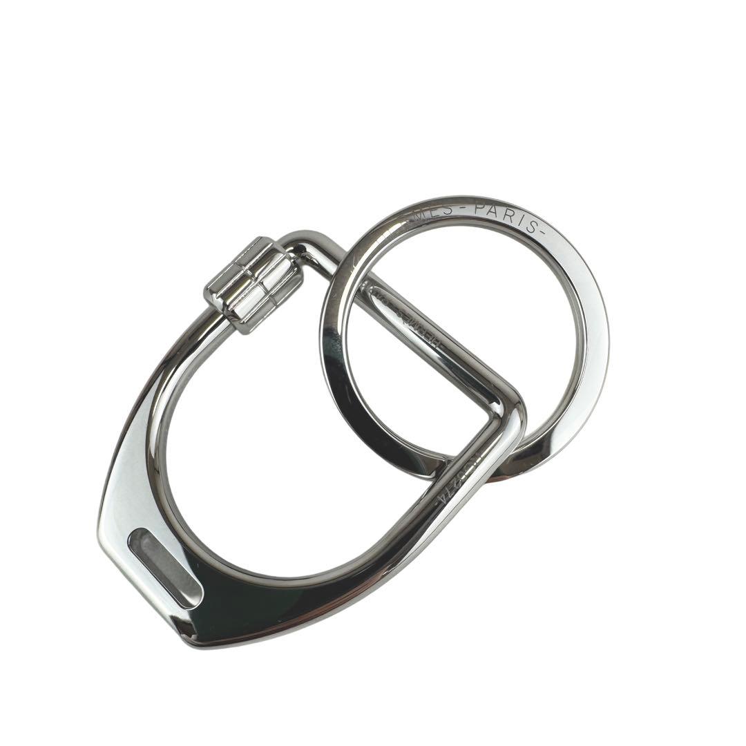 新品未使用　HERMES エルメス　キーホルダー　エトリエ　シルバー　キーリング