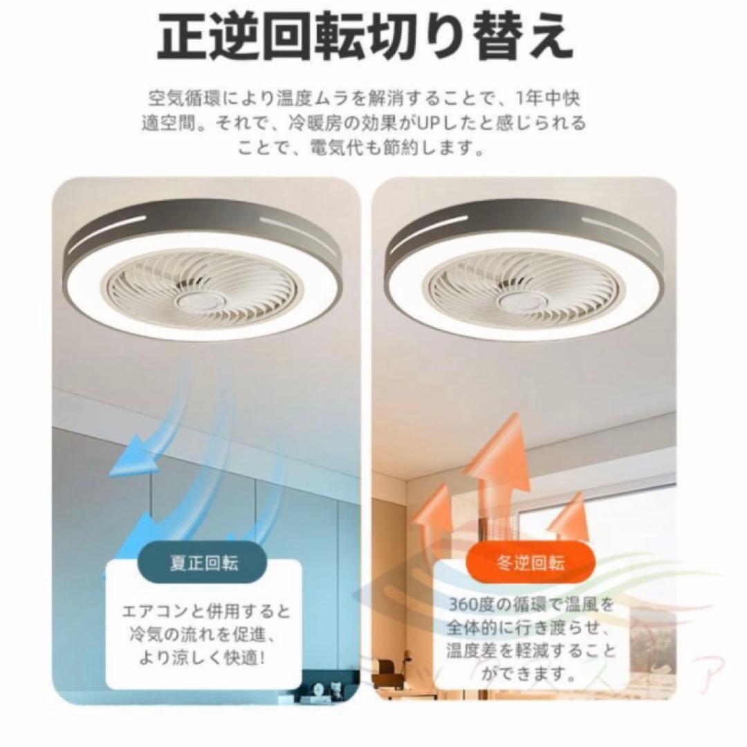 シーリングファンライト サーキュレーター 直径50cm LED 14畳前後