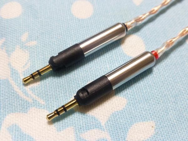 Kimber 3.5mm×2 → ATH R70X ロック機構付 変換ケーブル