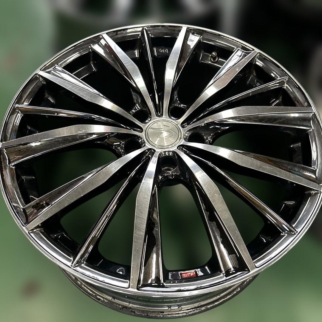 中古アルミ１９インチ　19X8.0レオニスメッキ　アルファード、クラウンなど