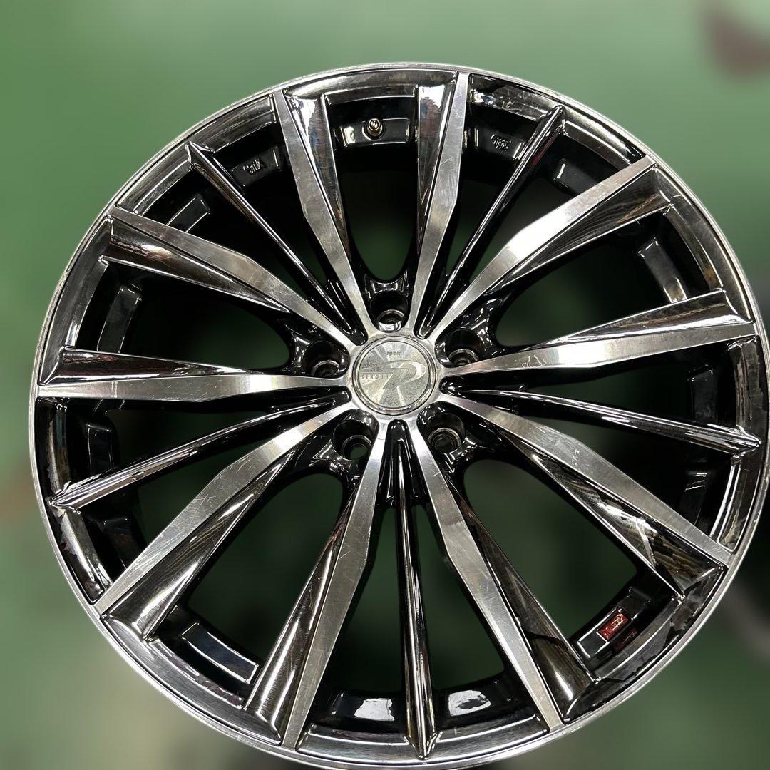 中古アルミ１９インチ　19X8.0レオニスメッキ　アルファード、クラウンなど
