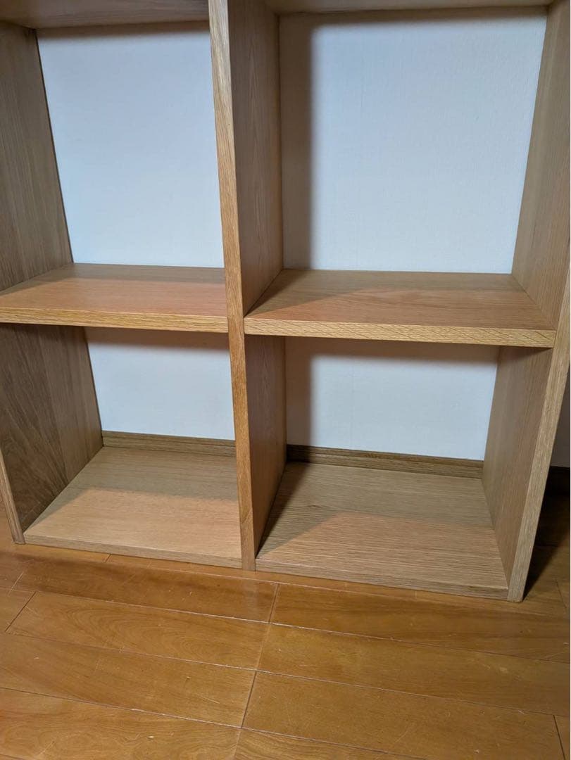 ■送料込■無印 スタッキングシェルフ オーク 木製棚 ラック BOX 家具