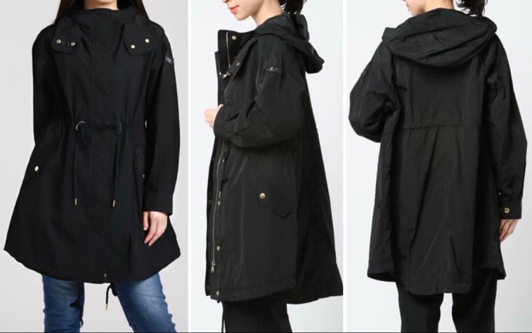 タトラス　EUDEMO モッズコート　フード付き　黒